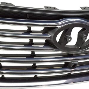 Grille Hyundai Santa Fe Xl 2019 Black With Silver Surearound With 5Chrome Bars With Camera Exclude Sport Model , HY1200205