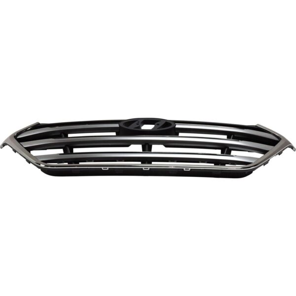 Grille Hyundai Tucson 2017-2018 With Silver Bars With Chrome Front , HY1200209 - Image 4