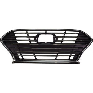 Grille Front Hyundai Sonata 2018-2019 Smoked Black With Chrome With Adaptive Cruise Exclude Sprt , Hy1200217 - Hunt Parts