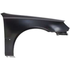 Fender Front Passenger Side Hyundai Accent Sedan 2003-2005 Without Rocker Moulding Hole , HY1241132