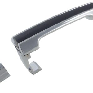 Door Handle Front Outer Driver Side Hyundai Sonata 2006-2010 (Chrome Plus Black Strip) , HY1310123