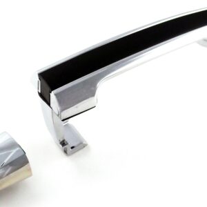 Door Handle Front Outer Passenger Side Hyundai Sonata 2006-2010 (Chrome/Black Strip) , HY1311123