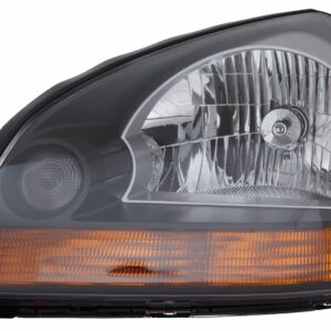 Head Lamp Driver Side Hyundai Tucson 2008-2009 Orange Reflector Black Bezel High Quality , HY2502165