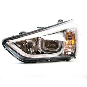 Head Lamp Driver Side Hyundai Santa Fe Sport 2013-2016 Halogen Sports Black Bezel High Quality , HY2502169