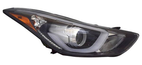 Head Lamp Driver Side Hyundai Elantra Sedan 2014-2016 Led Projector Type Usa Built High Quality , HY2502186 - Image 2