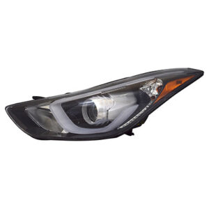 Head Lamp Driver Side Hyundai Elantra Sedan 2014-2016 Led Projector Type Usa Built Capa , Hy2502186C - Hunt Parts