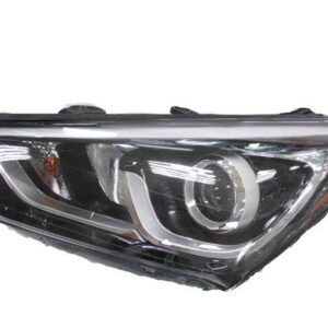 Head Lamp Driver Side Hyundai Santa Fe Sport 2017-2018 Halogen Sport Model Projector Type With Led Accent High Quality , HY2502205