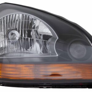 Head Lamp Passenger Side Hyundai Tucson 2008-2009 Orange Reflector Black Bezel High Quality , HY2503165