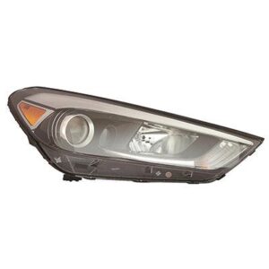 Head Lamp Passenger Side Hyundai Tucson 2016-2018 Halogen Without Led High Quality , HY2503199