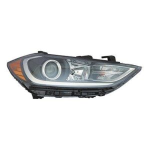 Head Lamp Passenger Side Hyundai Elantra Sedan 2017-2018 Halogen Without Drl Se Model Korea Built High Quality , HY2503203
