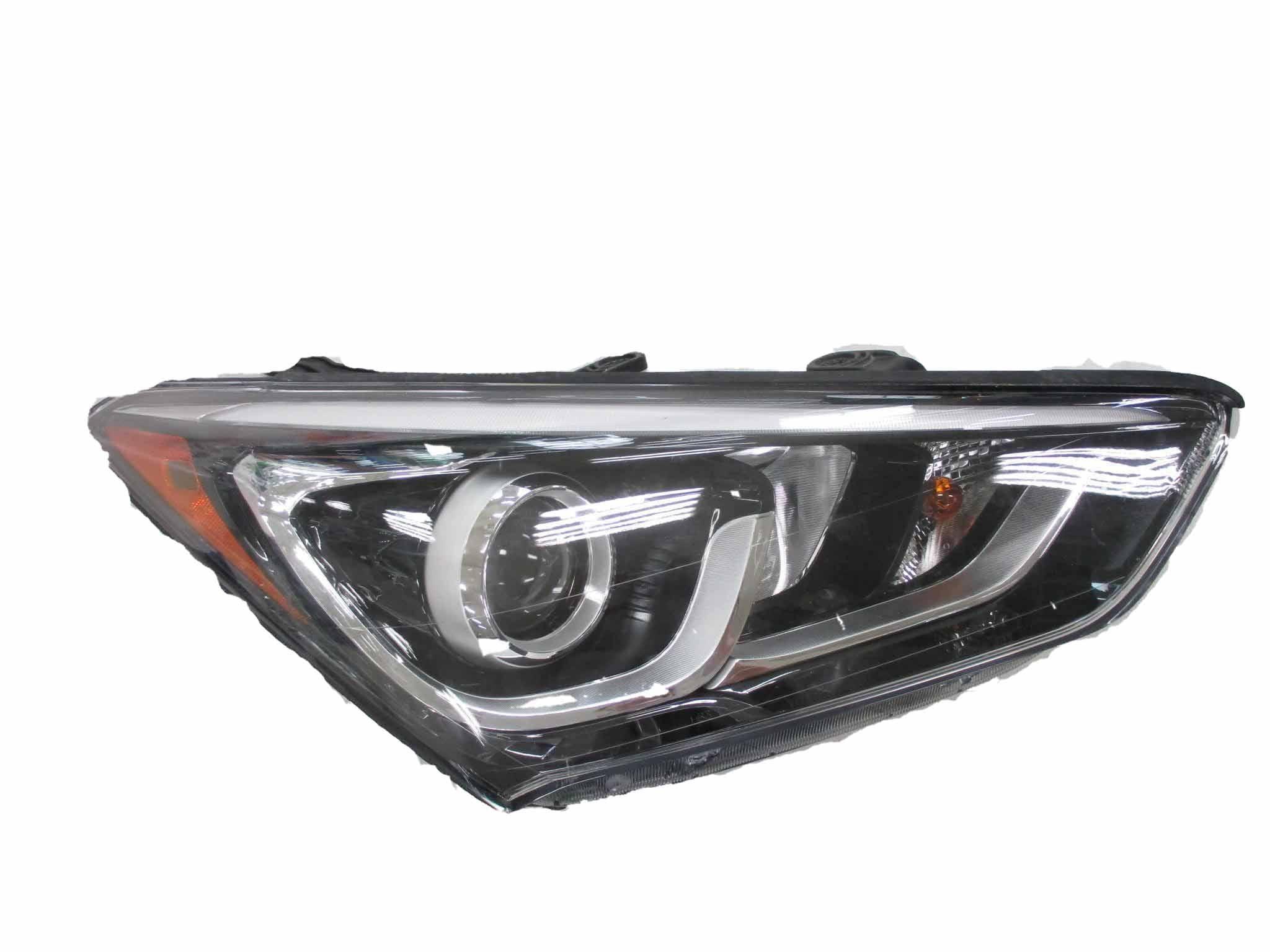 Head Lamp Passenger Side Hyundai Santa Fe Sport 2013-2018 Halogen Sport Model Projector Type With Led Accent High Quality , HY2503205