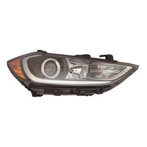 Head Lamp Passenger Side Hyundai Elantra Sedan 2017-2018 Halogen Usa Built Without Drl High Quality , HY2503206