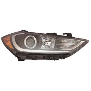 Head Lamp Passenger Side Hyundai Elantra Sedan 2017-2018 Halogen Use With Drl In Bumper Usa Built High Quality , HY2503210
