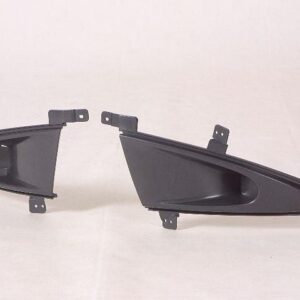 Fog Lamp Cover Front Driver Side Hyundai Elantra 2007-2010 Sedan Matte-Black , HY2598103