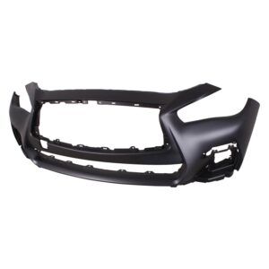 Bumper Front Infiniti Q50 Sedan 2018-2020 Primed Without Sensor Sport Model , In1000282C - Hunt Parts