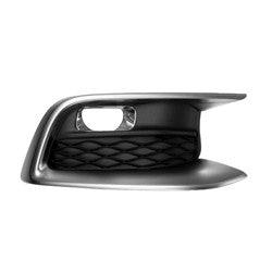 Fog Lamp Bezel Front Passenger Side Infiniti Qx60 2016-2017 Textured Black With Satin Chrome Front , IN1039109