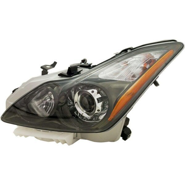 Head Lamp Driver Side Infiniti G37 Convertible 2011-2013 Hid With Dark Titanium Bezel High Quality , IN2502148 - Image 3