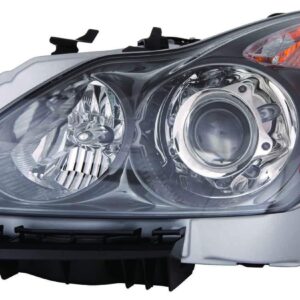 Head Lamp Driver Side Infiniti G37 Coupe 2011-2013 Hid With Dark Titanium Bezel High Quality , IN2502148