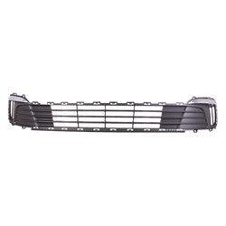 Grille Lower Kia Rio Sedan 2015-2017 Matte Black With Chrome Moulding Without Fogs From 1/22/2015 , KI1036138