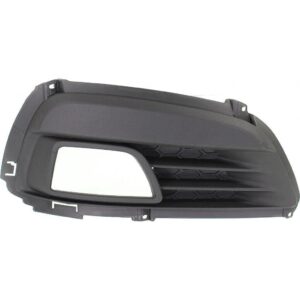 Fog Lamp Cover Front Passenger Side Kia Optima 2009-2010 Matte-Black With Hole , KI1039106