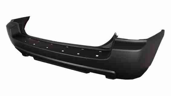 Bumper Rear Kia Sportage 2005-2008 Primed 2.7L Dual Exh , KI1100127