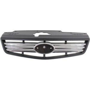 Grille Kia Rio Sedan 2007 Chrome/Black , KI1200129