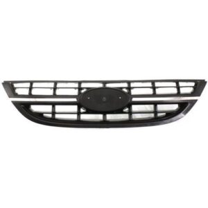 Grille Kia Spectra 2004-2006 (With Chrome Insert) Matte-Black , KI1200134