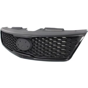 Grille Kia Forte Coupe 2010-2013 Matt-Black Partial Painted Silver Gray (Koup) , KI1200142