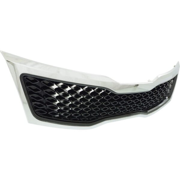 Grille Lower Kia Optima 2011-2013 Black With Chrome Moulding Korea Built , KI1200143 - Image 3