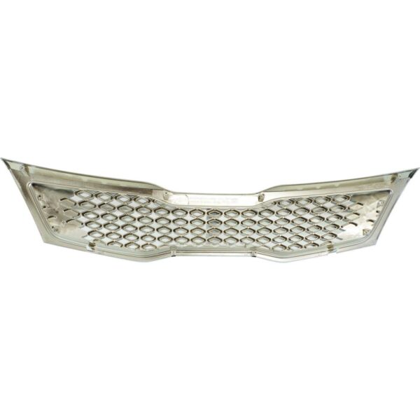 Grille Lower Kia Optima 2011-2013 Black With Chrome Moulding Korea Built , KI1200143 - Image 4