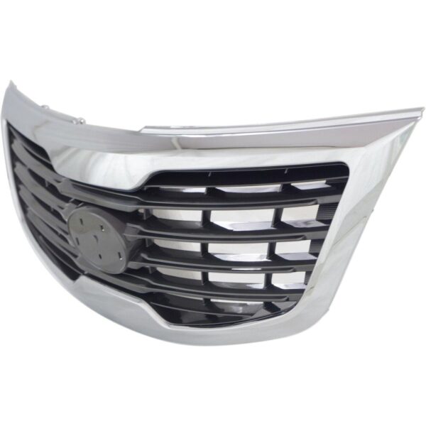 Grille Paint Kia Sportage 2011-2013 Silver Gray With Chrome Mldg , KI1200147 - Image 2