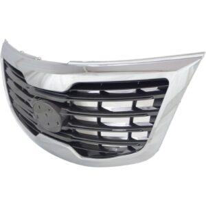 Grille Paint Kia Sportage 2011-2013 Silver Gray With Chrome Mldg , KI1200147