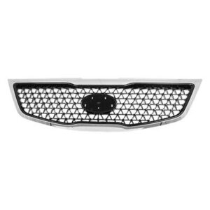 Grille Kia Sportage 2014-2016 With Chrome Moulding 2.4L Painted Black , KI1200162