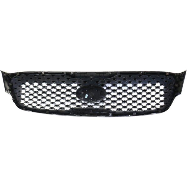 Grille Kia Sorento 2016-2018 Matte Dark Gray With Chrome Front Without Moni Sx/Limited , KI1200182 - Image 4