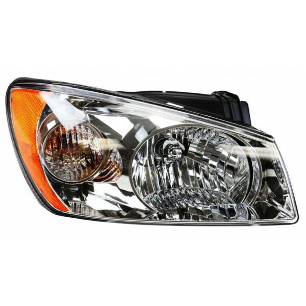 Head Lamp Passenger Side Kia Spectra 2004-2006 Chrome Lx Model High Quality , KI2503116 - Image 4