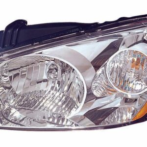 Head Lamp Passenger Side Kia Spectra 2004-2006 Chrome Lx Model High Quality , KI2503116