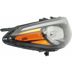 Head Lamp Passenger Side Kia Forte5 Hatchback 2014-2016 Halogen Without Led Position Lamp Economy Quality , KI2503170U