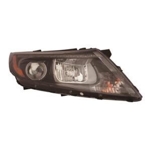 Head Lamp Passenger Side Kia Optima 2014-2015 Halogen Black Bezel With Led Usa Built High Quality , KI2503176