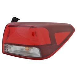 2018-2023 Kia Rio Sedan Tail Lamp Passenger Side Bulb Type , KI2805143