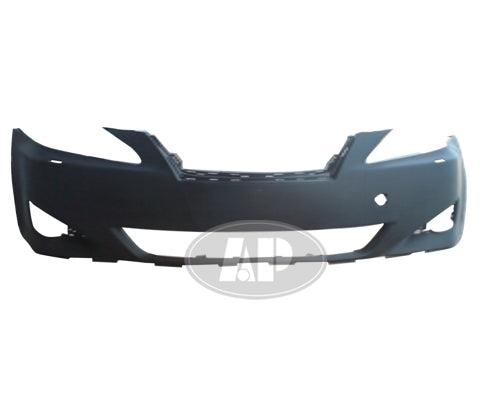 Bumper Front Lexus Is350 Sedan 2006-2008 Primed Without Sensor Hole With Washer Hole , LX1000162