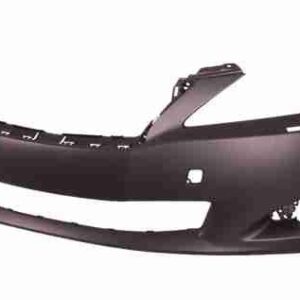Bumper Front Lexus Is350 Sedan 2009-2010 Primed With Washer Hole With Sensor Hole , LX1000205