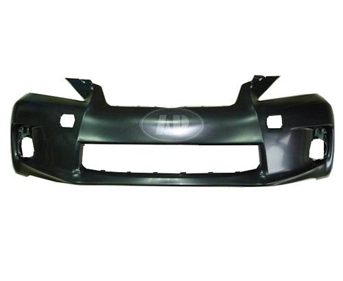 Bumper Front Lexus Ct200H 2011-2013 Primed Without Sensor/Washer Hole Without Sport , LX1000226