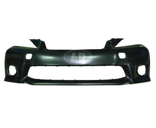 Bumper Front Lexus Ct200H 2011-2013 Primed Without Sensor With Washer Hole With Sport , LX1000237