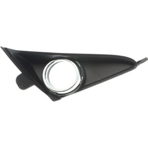 Fog Lamp Bezel Front Passenger Side Lexus Gx460 2014-2020 Textured/Chrome , LX1039123