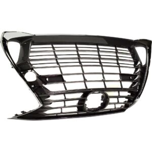 Grille Lexus Gs350 2016-2020 Ptd Black With Chrome Moulding With Sensor Without F-Sport , LX1200189