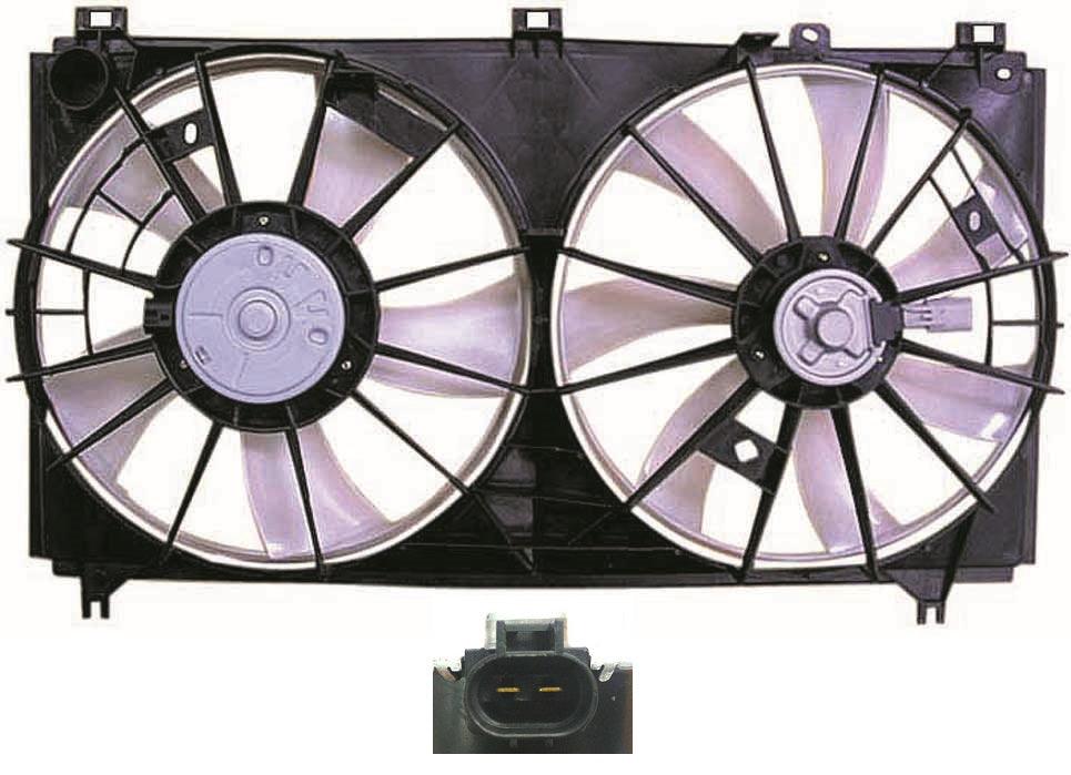 Cooling Fan Assembly Lexus Is250 Sedan 2006-2012 Without Reservoir 2.5Ltr V6 Engine , LX3120101