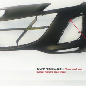 Bumper Front Mazda 3 2010-2011 2.5/2.0L Primed With Flush Edge Driver Side/Passenger Side Insert Capa , MA1000224C