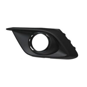 Fog Lamp Bezel Front Driver Side Mazda 3 2014-2016 Matte Black Use With Chrome Trim Ring , MA1038128