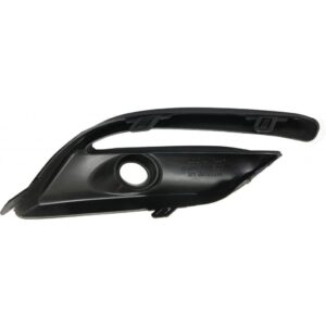 Fog Lamp Bezel Front Driver Side Mazda 3 2017-2018 Textured Black Sedan/ Hatchback , MA1038135