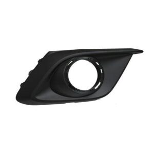 Fog Lamp Bezel Front Passenger Side Mazda 3 2014-2016 Matte Black Use With Chrome Trim Ring , MA1039128